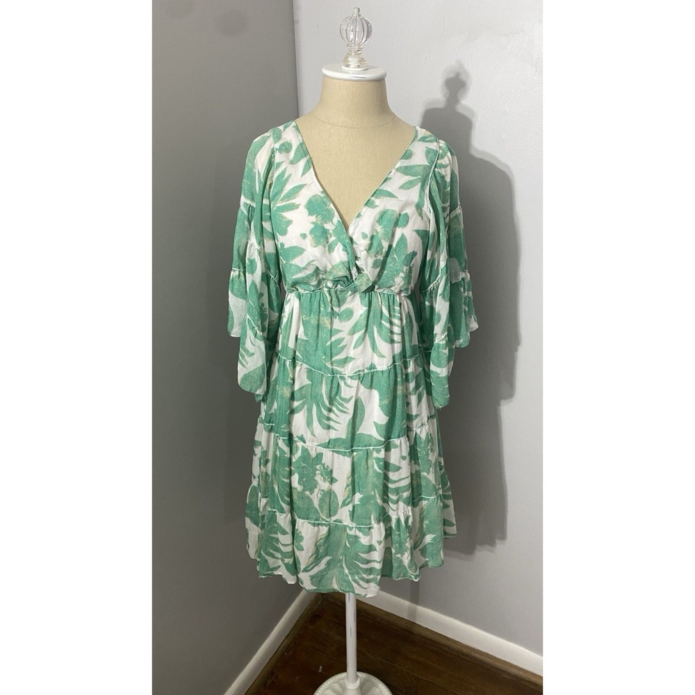 Max Studio Dress Silk Cotton Lightweight Airy Beachy Coastal‎ Resort Wear Size M